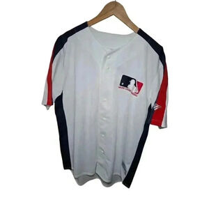 Major League Baseball MLB Men’s Blank Autograph Jersey by True Fans Size L
